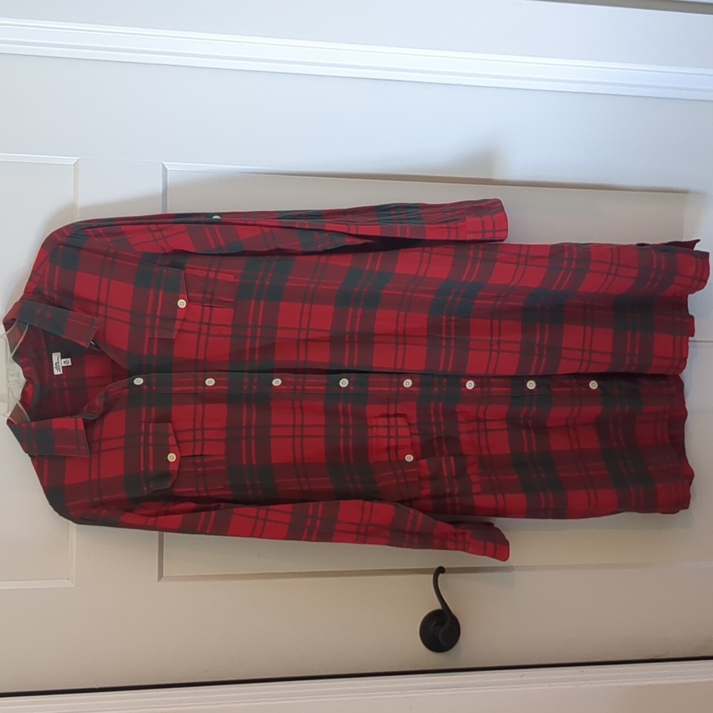 L.L. Bean Red and Green Plaid Dress